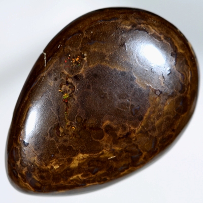 SOLID BOULDER OPAL Sparkling golden fire amongst patterned boulder opal SEE VIDEO